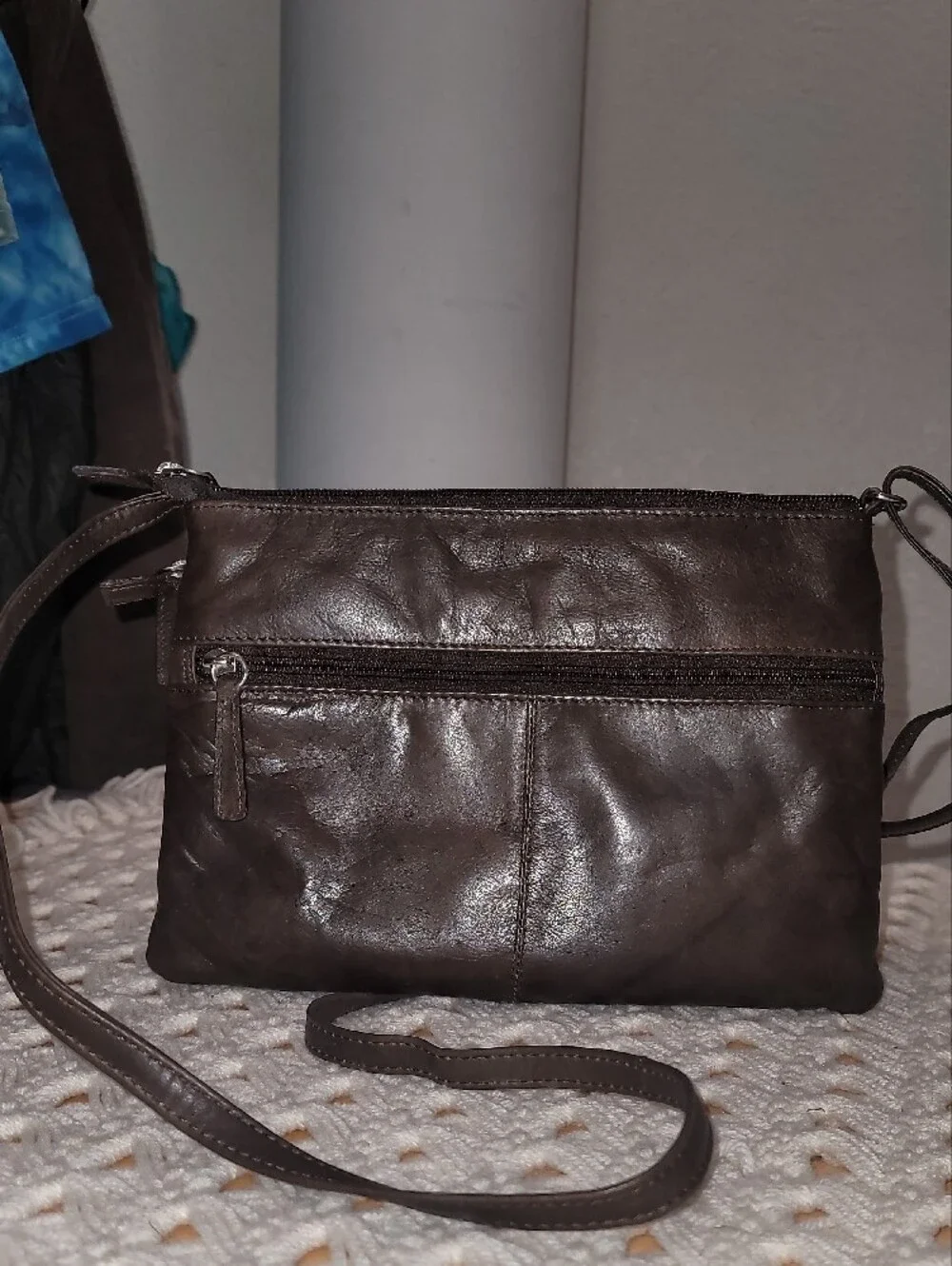 Men's Brown Leather Crossbody Bag - Classic Everyday Carry